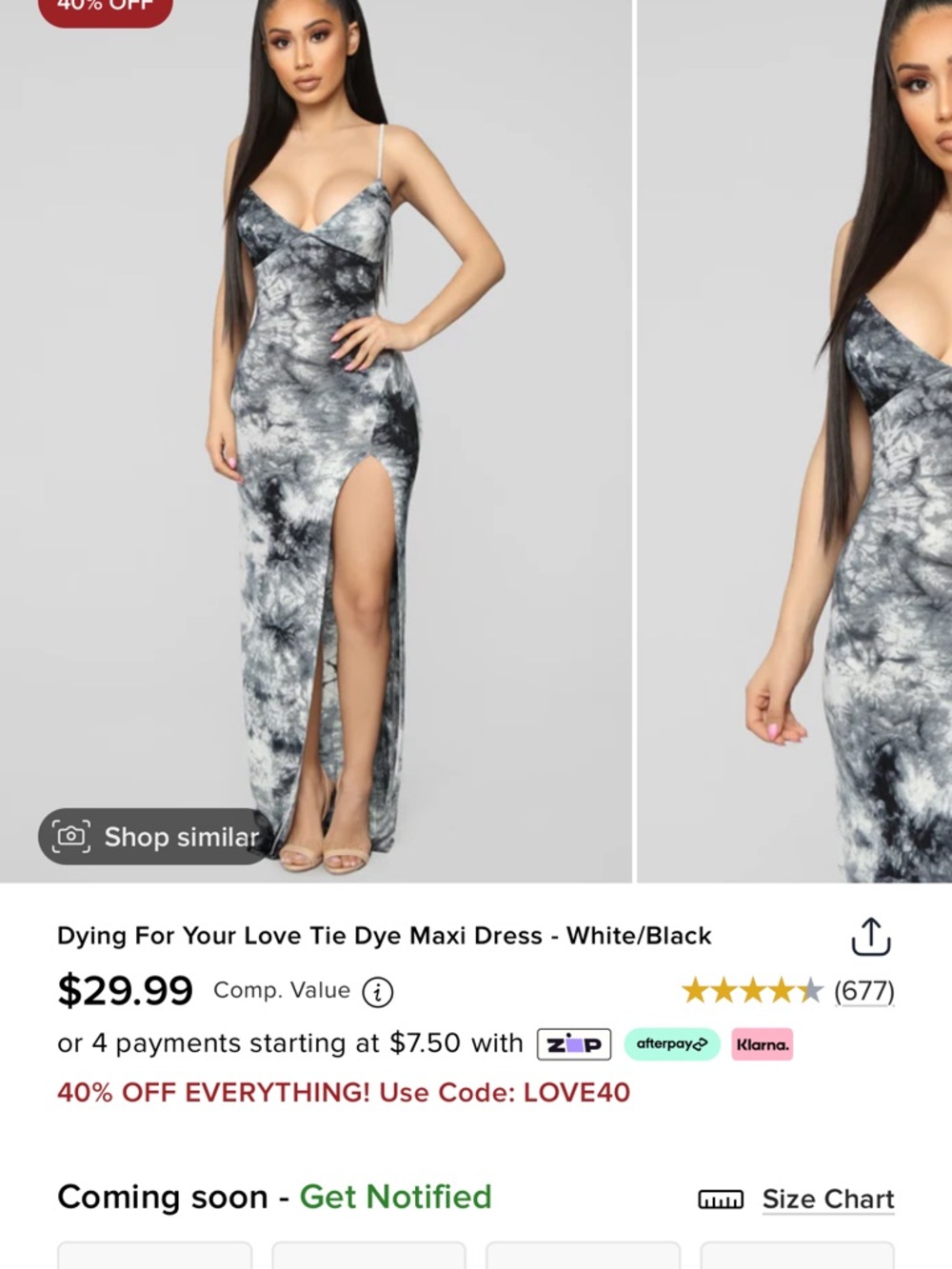 Fashion Nova Bundle Tie Dye Maxi Dress